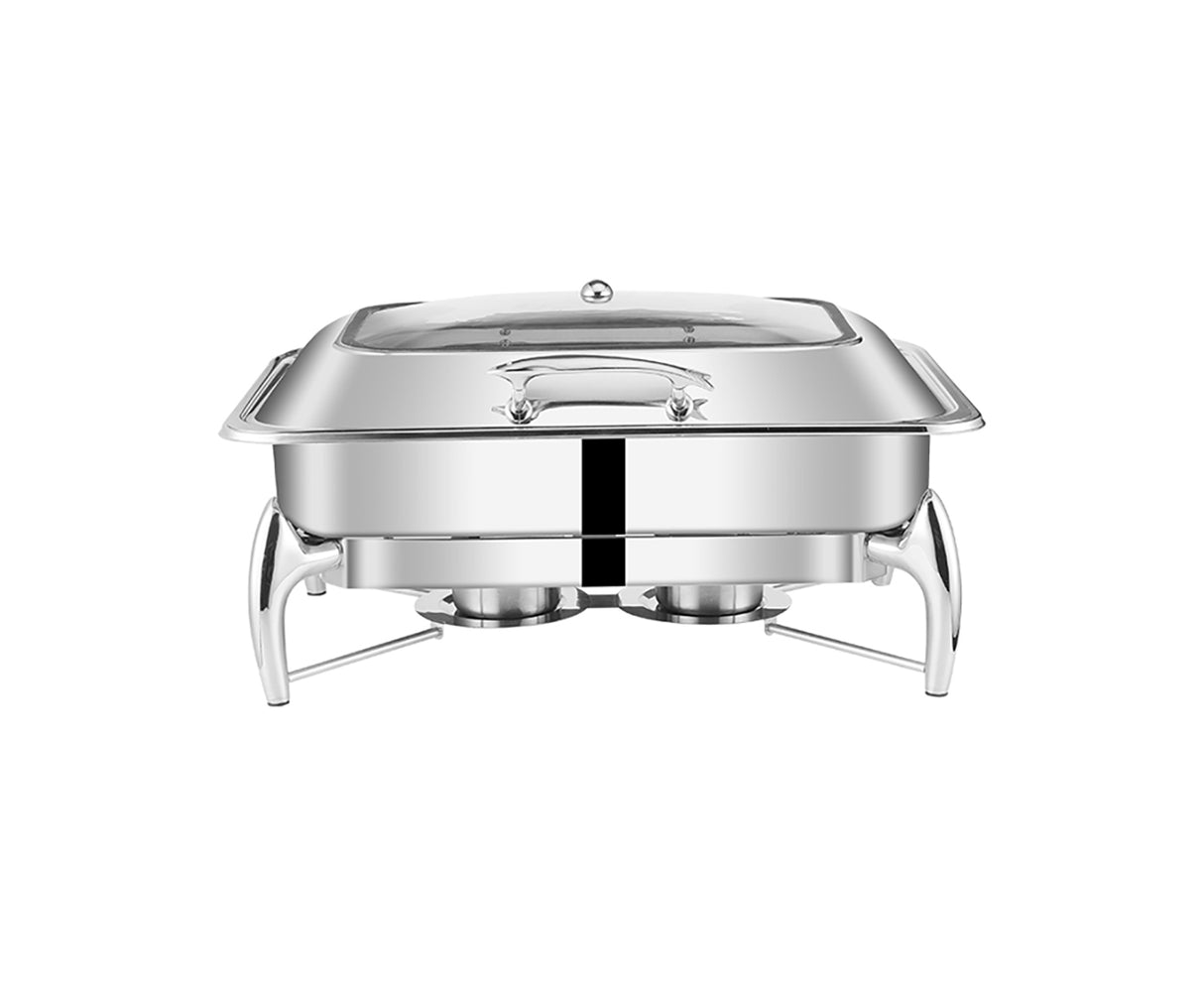 SOGA Stainless Steel Rectangular Chafing Dish Tray Buffet Cater Food Warmer Chafer with Top Lid