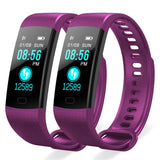 SOGA 2X Sport Smart Watch Health Fitness Wrist Band Bracelet Activity Tracker Purple