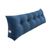 SOGA 120cm Blue Triangular Wedge Bed Pillow Headboard Backrest Bedside Tatami Cushion Home Decor