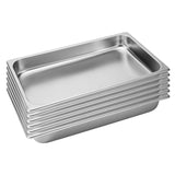 SOGA 6X Gastronorm GN Pan Full Size 1/1 GN Pan 6.5cm Deep Stainless Steel Tray