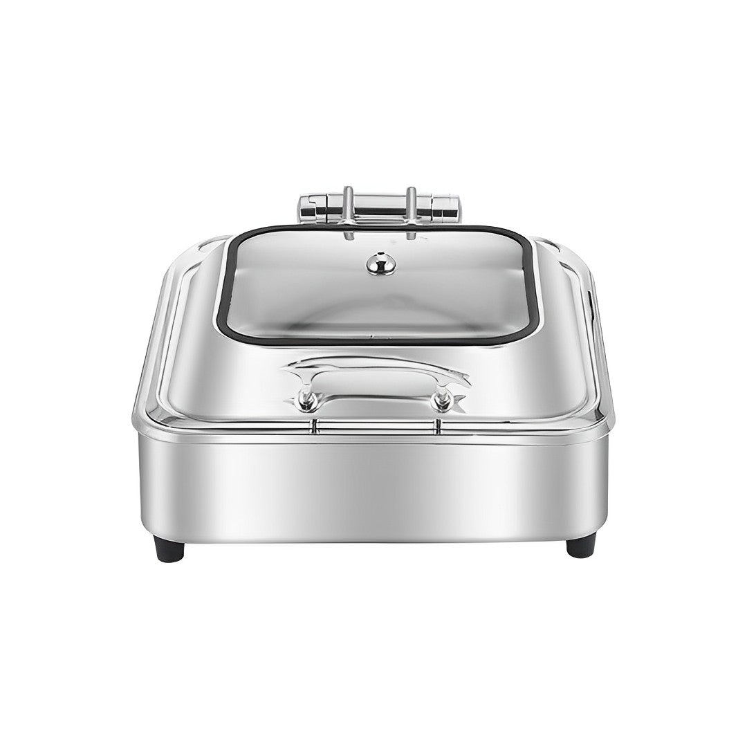 SOGA Stainless Steel Square Chafing Dish Tray Buffet Cater Food Warmer Chafer with Top Lid