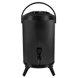 SOGA 18L Stainless Steel Insulated Milk Tea Barrel Hot and Cold Beverage Dispenser Container with Faucet Black