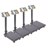 SOGA 4X 300kg Electronic Digital Platform Scale Computing Shop Postal Weight Black