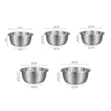 SOGA Stainless Steel Nesting Basin Colander Perforated Kitchen Sink Washing Bowl Metal Basket Strainer Set of 5