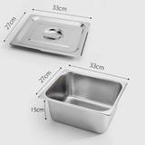 SOGA 6X Gastronorm GN Pan Full Size 1/2 GN Pan 15cm Deep Stainless Steel With Lid