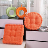 SOGA 4X Orange Square Cushion Soft Leaning Plush Backrest Throw Seat Pillow Home Office Decor