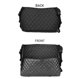 SOGA 4X Black Leather Car Storage Portable Hanging Organizer Backseat Multi-Purpose Interior Accessories Bag