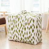 SOGA 2X Green Pine Tree  Medium Storage Luggage Bag Double Zipper Foldable Travel Organiser Essentials