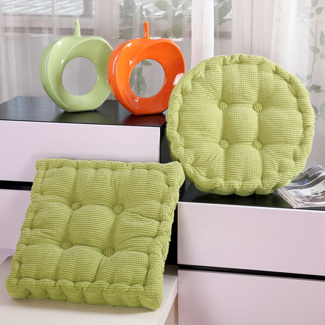 SOGA 4X Green Square Cushion Soft Leaning Plush Backrest Throw Seat Pillow Home Office Sofa Decor