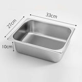 SOGA 2X Gastronorm GN Pan Full Size 1/2 GN Pan 10cm Deep Stainless Steel Tray