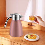 SOGA 2X 2.2L Stainless Steel Kettle Insulated Vacuum Flask Water Coffee Jug Thermal Pink