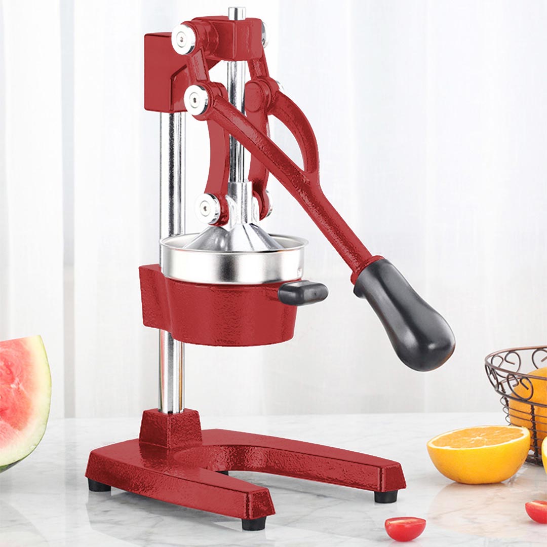 SOGA 2X Commercial Manual Juicer Hand Press Juice Extractor Squeezer Orange Citrus Red