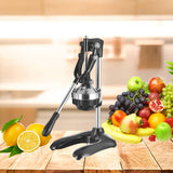 SOGA 2X Stainless Steel Manual Juicer Hand Press Juice Extractor Squeezer Lemon Orange Citrus Black