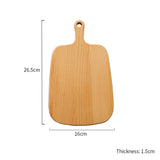 SOGA 2X 26cm Brown Rectangle Wooden Serving Tray Chopping Board Paddle with Handle Home Decor