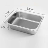 SOGA 12X Gastronorm GN Pan Full Size 1/2 GN Pan 6.5cm Deep Stainless Steel Tray