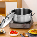 SOGA 9L Wide Stock Pot  and 33L Tall Top Grade Thick Stainless Steel Stockpot 18/10