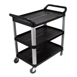 SOGA 2X 3 Tier 83.5x43x95cm Food Trolley Food Waste Cart Food Utility Mechanic Kitchen Small