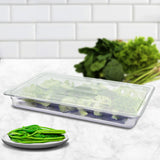 SOGA 65mm Clear Gastronorm GN Pan 1/1 Food Tray Storage Bundle of 2 with Lid