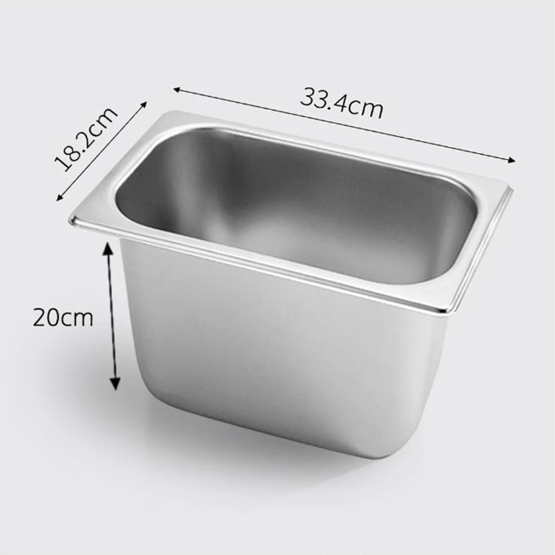 SOGA 12X Gastronorm GN Pan Full Size 1/3 GN Pan 20cm Deep Stainless Steel Tray