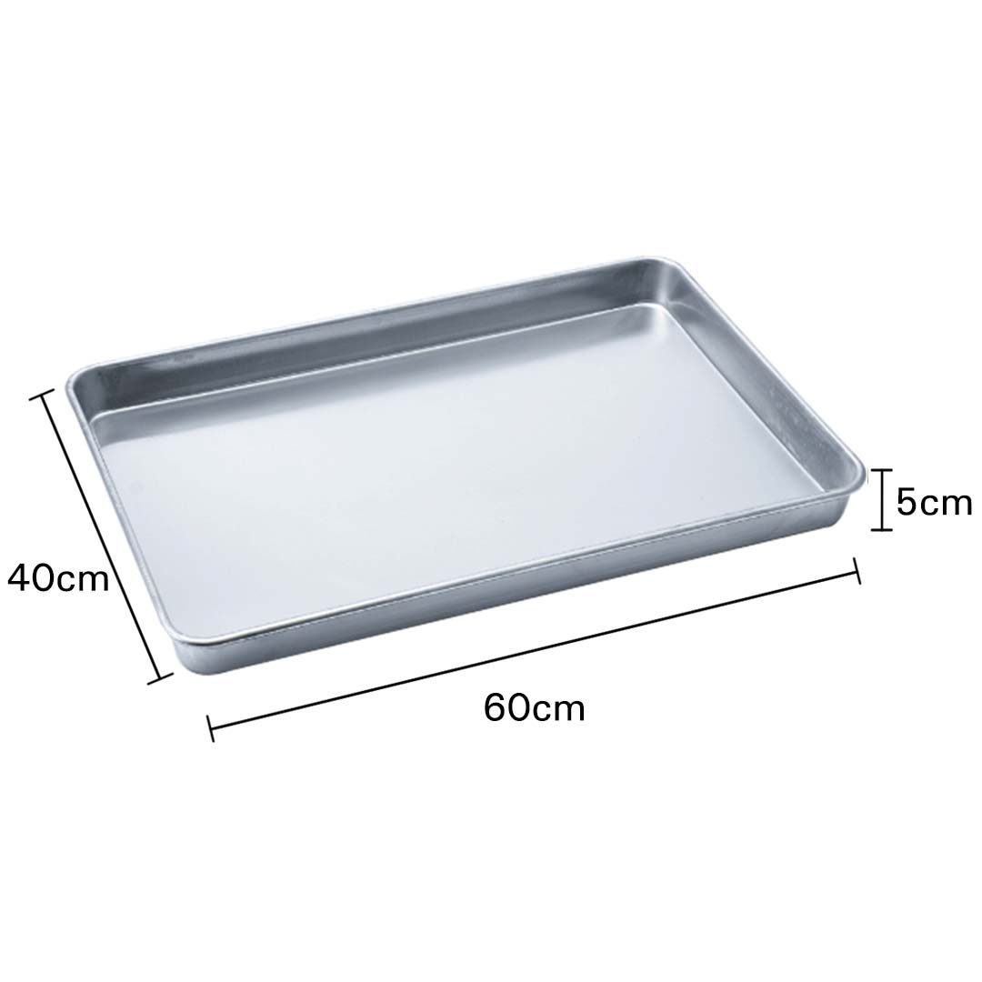 SOGA 14X Aluminium Oven Baking Pan Cooking Tray for Baker Gastronorm 60*40*5cm