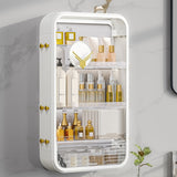 SOGA White Multi Tier Cosmetic Storage Rack Bathroom Vanity Tray Display Stand Organiser