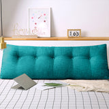 SOGA 2X 180cm Blue Green Triangular Wedge Bed Pillow Headboard Backrest Bedside Tatami Cushion Home Decor