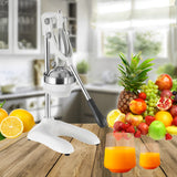 SOGA 2X Stainless Steel Manual Juicer Hand Press Juice Extractor Squeezer Lemon Orange Citrus White