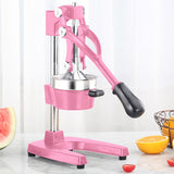 SOGA Commercial Manual Juicer Hand Press Juice Extractor Squeezer Orange Citrus Pink