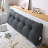 SOGA 120cm Dark Grey Triangular Wedge Bed Pillow Headboard Backrest Bedside Tatami Cushion Home Decor