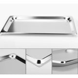 SOGA 4X Gastronorm GN Pan Full Size 1/1 GN Pan 4cm Deep Stainless Steel Tray With Lid