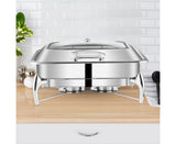 SOGA Stainless Steel Rectangular Chafing Dish Tray Buffet Cater Food Warmer Chafer with Top Lid