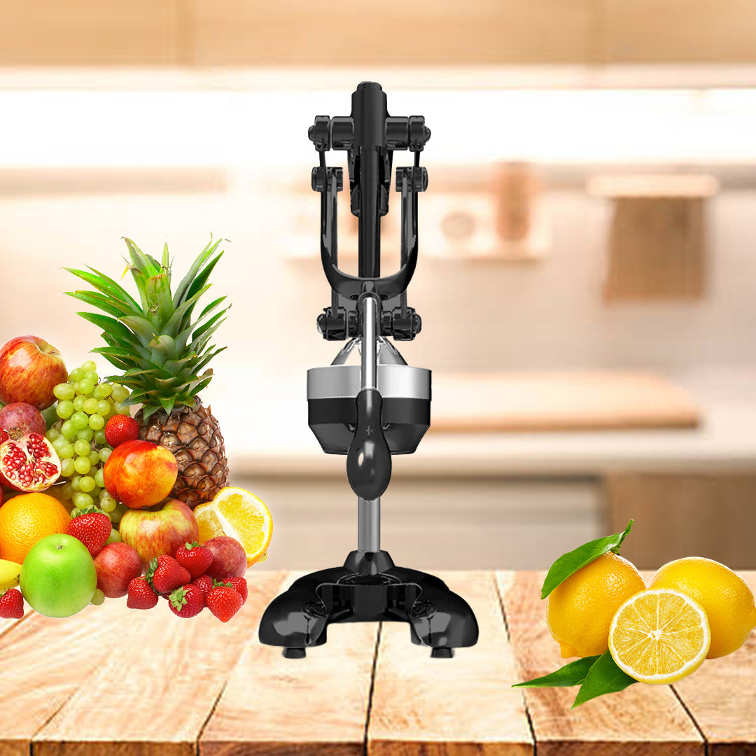 SOGA 2X Stainless Steel Manual Juicer Hand Press Juice Extractor Squeezer Lemon Orange Citrus Black