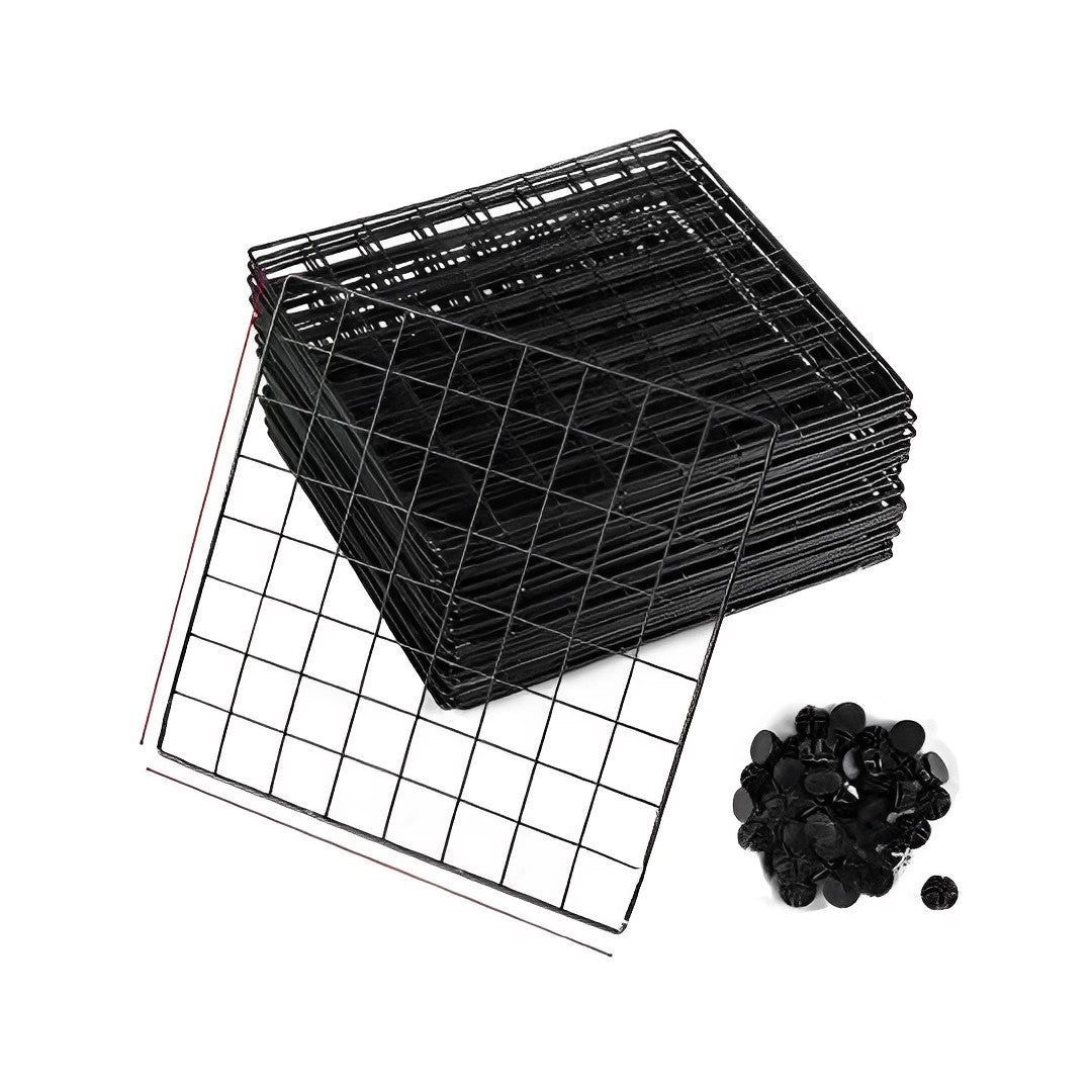 SOGA Black Portable Single Cube Storage Organiser Foldable DIY Modular Grid Space Saving Shelf