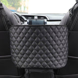 SOGA 4X Black Leather Car Storage Portable Hanging Organizer Backseat Multi-Purpose Interior Accessories Bag