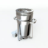 SOGA 4X 11L Round Stainless Steel Soup Warmer Marmite Chafer Full Size Catering Chafing Dish