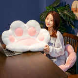 SOGA White Paw Shape Cushion Warm Lazy Sofa Decorative Pillow Backseat Plush Mat Home Decor