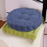 SOGA Blue Round Cushion Soft Leaning Plush Backrest Throw Seat Pillow Home Office Decor