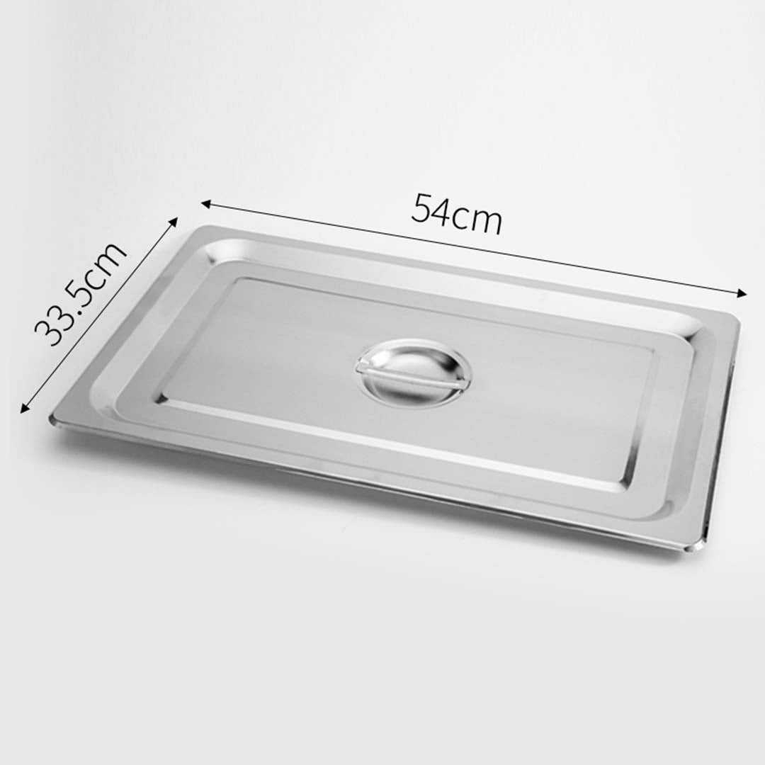 SOGA 6X Gastronorm GN Pan Full Size 1/1 GN Pan 15cm Deep Stainless Steel Tray With Lid