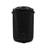 SOGA 2X 16L Stainless Steel Insulated Milk Tea Barrel Hot and Cold Beverage Dispenser Container with Faucet Black