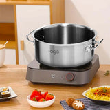 SOGA Stock Pot 23L Top Grade Thick Stainless Steel Stockpot 18/10 Without Lid