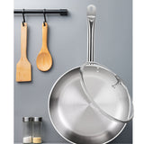 SOGA 2X 30cm Stainless Steel Saucepan Sauce pan with Glass Lid and Helper Handle Triple Ply Base Cookware