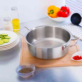 SOGA Stock Pot 17L Top Grade Thick Stainless Steel Stockpot 18/10 Without Lid