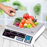 SOGA 2X 40kg Digital Commercial Kitchen Scales Shop Electronic Weight Scale Food White