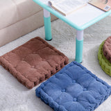 SOGA Blue Square Cushion Soft Leaning Plush Backrest Throw Seat Pillow Home Office Decor