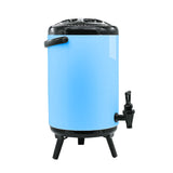 SOGA 2X 18L Stainless Steel Insulated Milk Tea Barrel Hot and Cold Beverage Dispenser Container with Faucet Blue