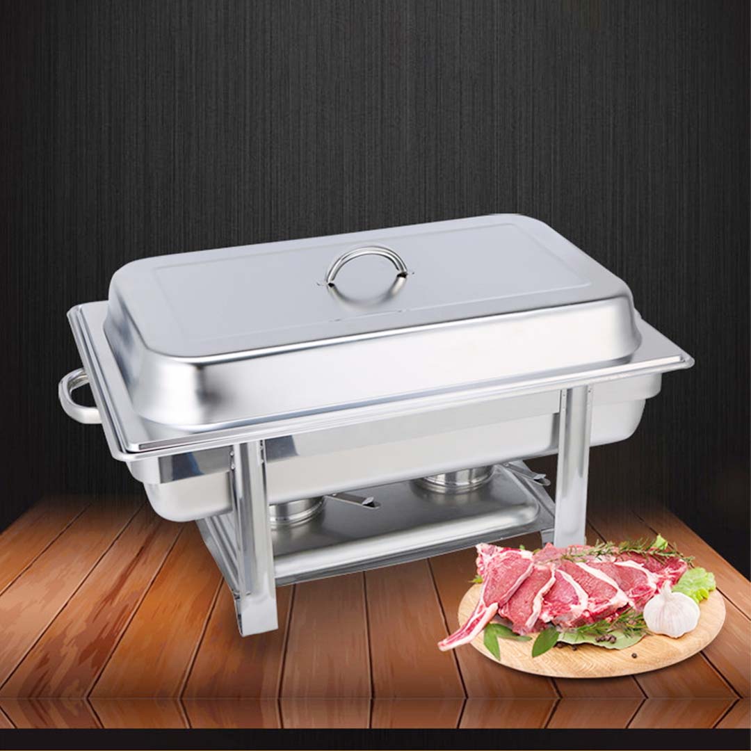 SOGA 2X Single Tray Stainless Steel Chafing Catering Dish Food Warmer