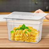 SOGA 200mm Clear Gastronorm GN Pan 1/3 Food Tray Storage Bundle of 4 with Lid