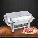 SOGA Single Tray Stainless Steel Chafing Catering Dish Food Warmer