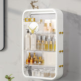 SOGA 2X White Multi Tier Cosmetic Storage Rack Bathroom Vanity Tray Display Stand Organiser