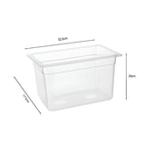 SOGA 200mm Clear Gastronorm GN Pan 1/3 Food Tray Storage